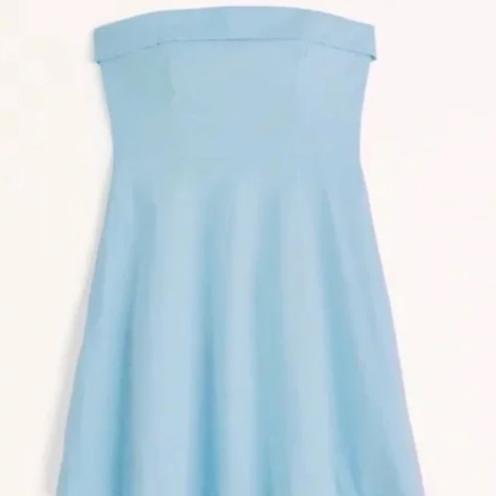 Abercrombie & Fitch Strapless Light Blue Dress